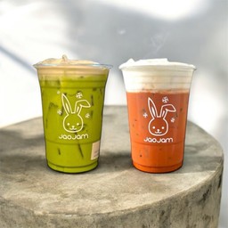 [เมนุขายดี] Milk Thai Tea + Milk Green Tea ลดพิเศษ!