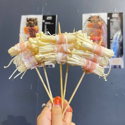 เบค่อนพันเห็ดเข็มทอง