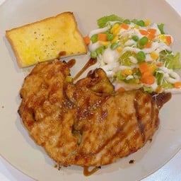 สเต็กไก่ใหญ่นุ่ม