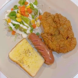 สเต็กไก่ทอด