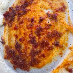 ห้ามกดจ้า พริกเผาทางร้านใช้เป็นพริกเผาตราฮั่วฮะเส็งนะคะ เท็คเจอร์จะมีเนื้อพริกกับกระเทียมแท้ๆ หอมๆ จะไม่ใช่แบบบดระเอียดเหมือนทั่วไปค่ะ