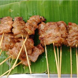 หมูปิ้งโบราณไม้เล็ก ชุด 5 ไม้