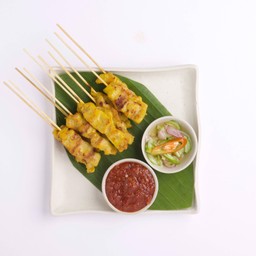 หมูสะเต๊ะชุด (Pork satay)