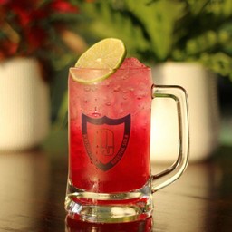 แดงมะนาวโซดาเย็น - Iced Sala syrup with Lime soda