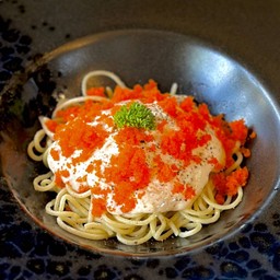 สปาเก็ตตี้ไข่กุ้งมายองเนส