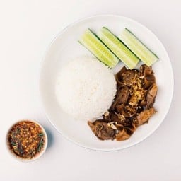 ข้าวหมูตุ๋นจิ้มแจ่ว