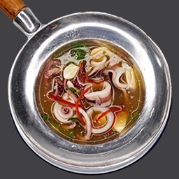 Steamed Squid In Spicy Lemon Sauce / หมึกนึ่งมะนาว