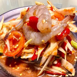 ตำกุ้งสดปลาร้า