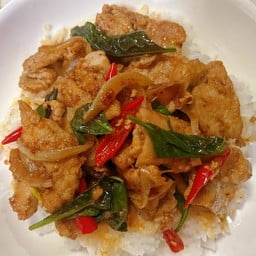 ข้าวราดผัดพริกเผา