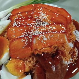 Special Red Pork Rice