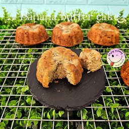 บัตเตอร์เค้กกล้วยหอม Banana butter cake 1ชิ้น