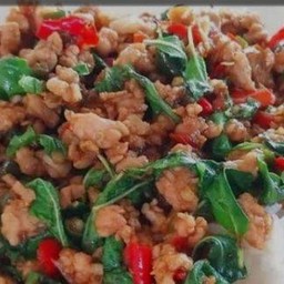 ข้าวกระเพราหมูสับ