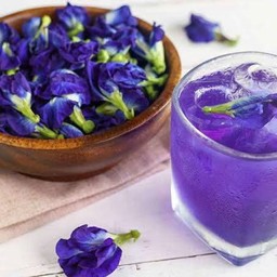 น้ำดอกอัญชัญ+เก๊กฮวย