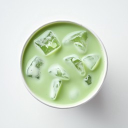 ชาเขียวมะลินมสด เย็น