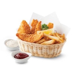 ปลาทอดคัทสึและมันฝรั่ง