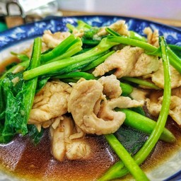 ผัดคะน้าน้ำมันหอย