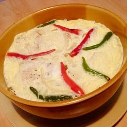 ไข่ตุ๋นเคยเค็ม Steamed egg shrimp paste