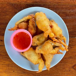 ปลากิมสั่วชุปแป้งทอด