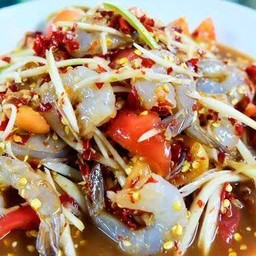 ตำกุ้งสดปลาร้า