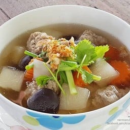 แกงจืดเห็ดหอมหมูสับ