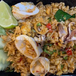 D ข้าวผัดต้มยำ หมึก