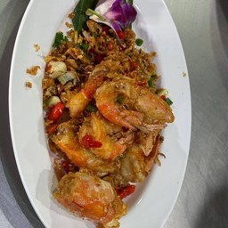 กุ้งผัดพริกเกลือ