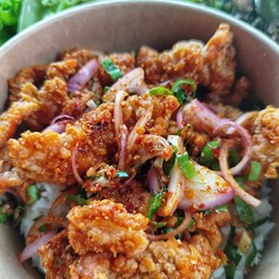 ข้าวยำไก่แซบบ