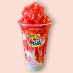 สตอเบอร์รี่  นมสด ปั่น