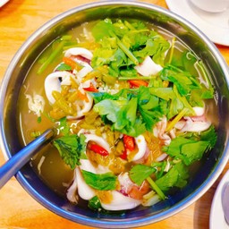 ปลาหมึกต้มมะนาว