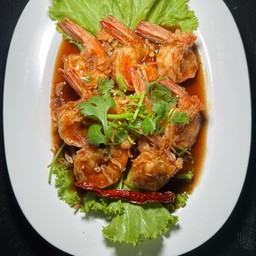 กุ้งทอดราดซอสมะขาม