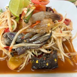 ตำหอยดองกุ้งสด ปูปลาร้า