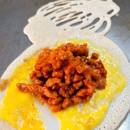 หมูแดง+ไข่นก