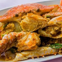 ปูม้าผัดผงกะหรี่