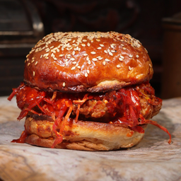 Hot Smoked Chicken Burger (Super Spicy 🌶️ 🌶️)