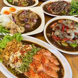 ตำเกาเหลาแซลมอน+หอยนางรม ปลาร้า