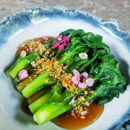 คะน้าฮ่องกงเจี๋ยนน้ำมันหอย