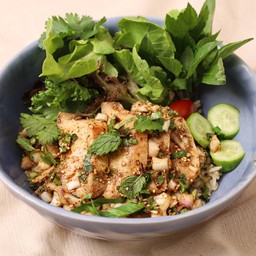 ข้าวลาบอกไก่แซ่บ พอดี พอดี