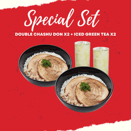 ชุดดับเบิ้ลชาชูด้ง x2 + ชาเขียวเย็น x2 เพียง 359.- (จาก 446.-)