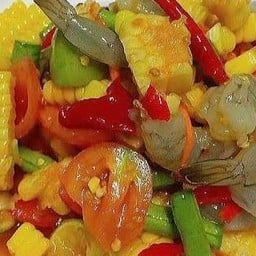 ตำข้าวโพดกุ้งสด