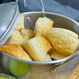 ขนมปังบัน นึ่ง 2 ก้อน (ขนมปังเปล่า)