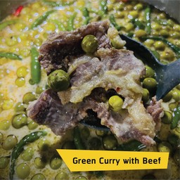 แกงเขียวหวานเนื้อ (กับข้าว)