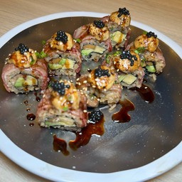 เนื้อวากิวพ่นไฟ โฟกราส์ ไขาหวาน อโวคาโด้