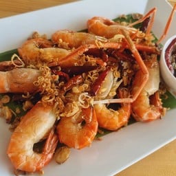 กุ้งแม่น้ำซอสมะขาม