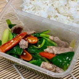 ข้าวคะน้าน้ำมันหอย