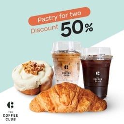 <📌ลด48%> ชุดเบเกอรี่ 2ชิ้น พร้อมเครื่องดื่ม 2แก้ว