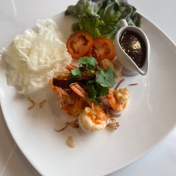 กุ้งทอดซอสมะขาม