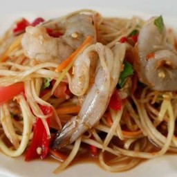ตำกุ้งสด