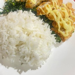 ข้าวราดไก่กรอบซอสมะนาว