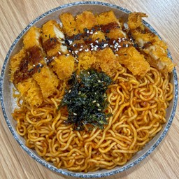 รามยอนเกาหลี+ไก่ทอด