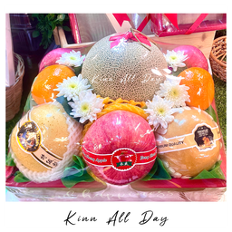 กล่องของขวัญ เมล่อน+สาลี่+บูทู+แอปเปิ้ล+ส้ม